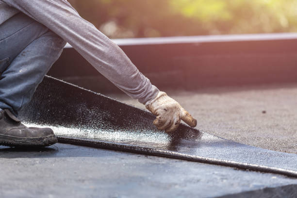 Professional Waterproofing technician working in Shawnee, OH